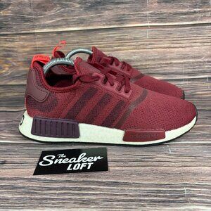 Adidas NMD R1 Stencil Pack Maroon Women's Athletic Shoes Size 9
